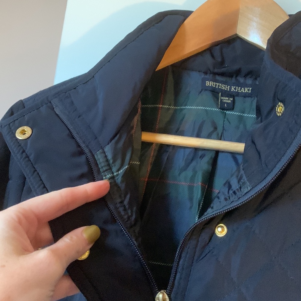 British Khaki quilted riding jacket - Picture 2 of 2